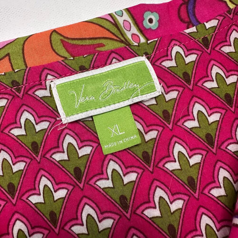 Vera Bradley Cotton Paisley Button Front Top - Picture 3 of 7